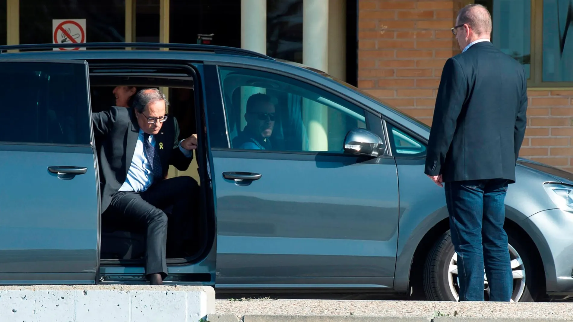 Torra a su llegada a la cárcel de Soto del Real