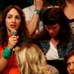 La actriz argentina Thelma Fardín durante una rueda de prensa en Buenos Aires / Foto. Efe