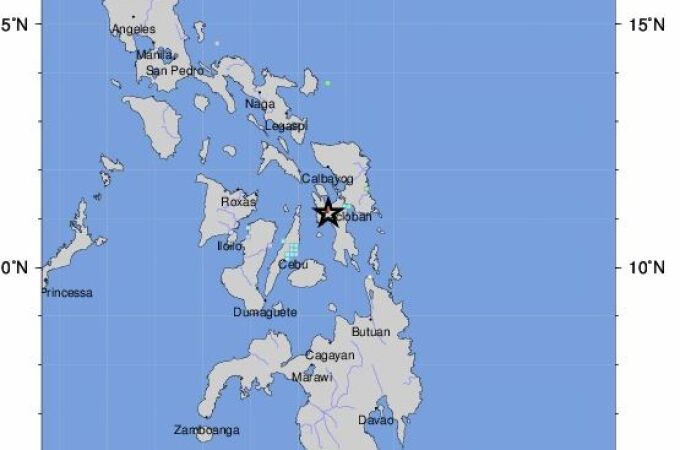 Un terremoto de magnitud 6,5 sacude la región central de Filipinas