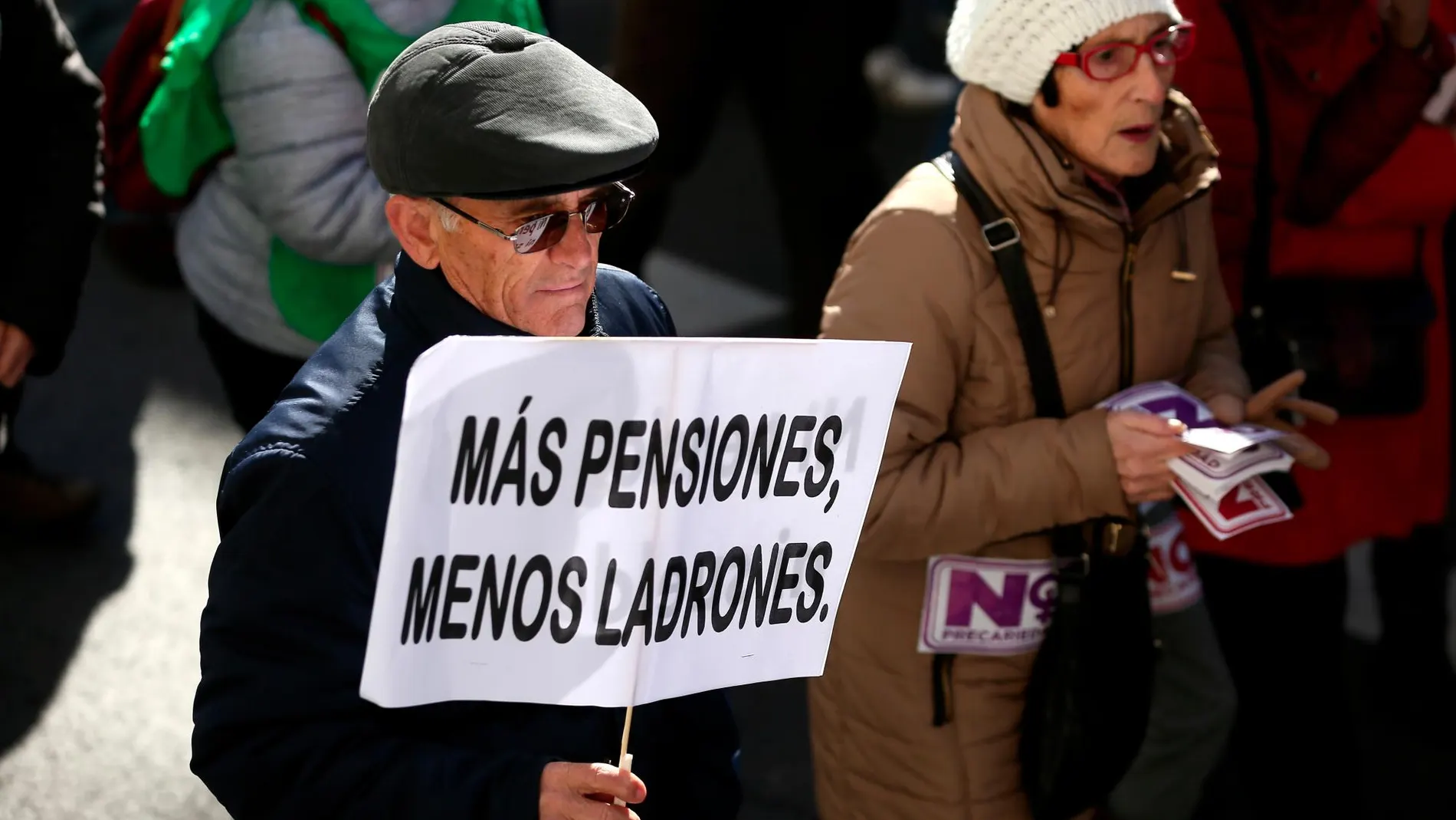 Los pensionistas han celebrado manifestaciones exigiendo pensiones más altas