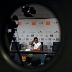 Rafa Nadal, ofrece una rueda de prensa durante el Mutua Madrid Open que se disputa en la Caja Mágica/Efe