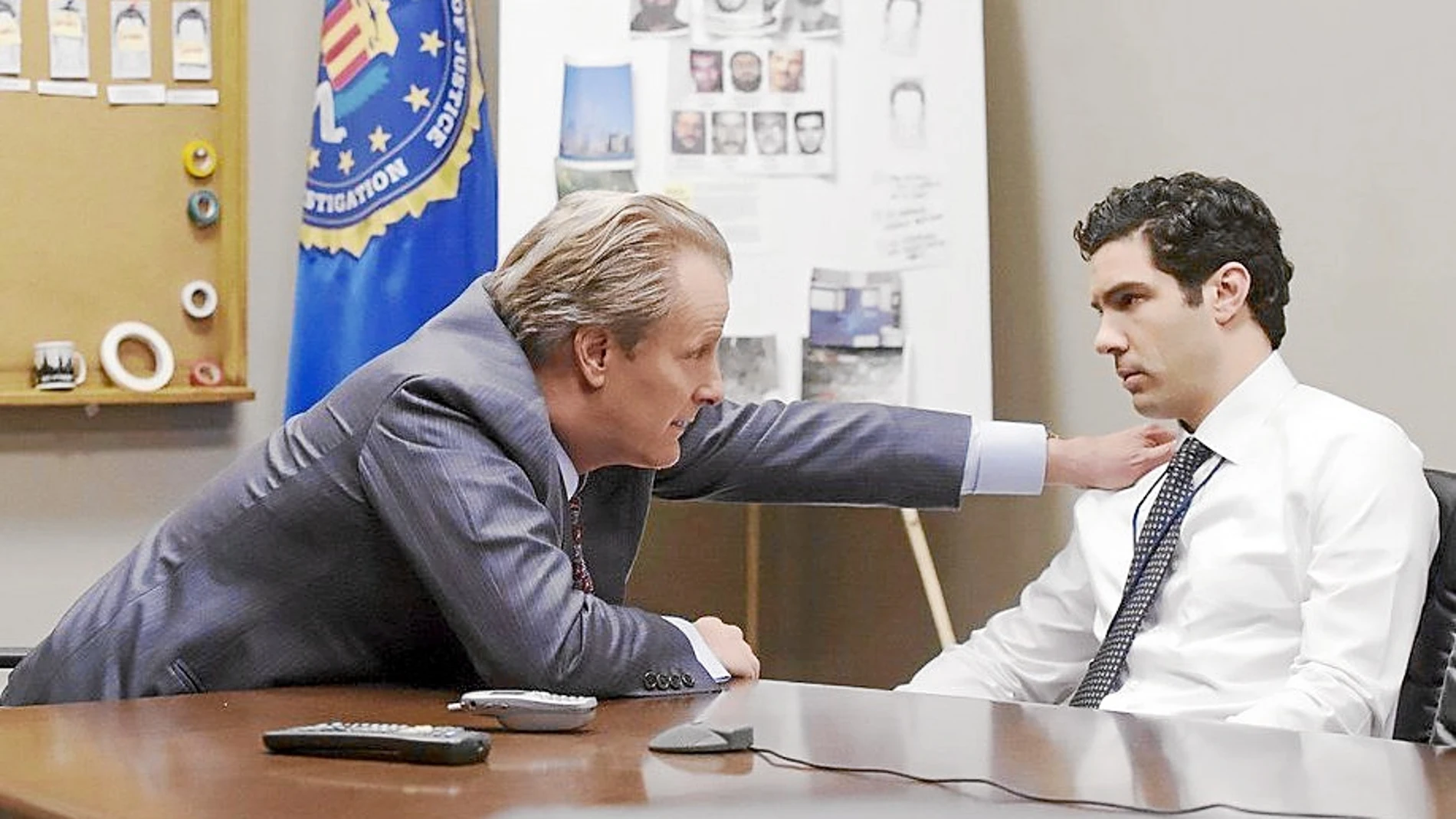 Jeff Daniels, que interpreta al agente del FBI John P. O'Neill, y Tahar Rahim, en la piel de Ali Soufan, único miembro del FBI árabe