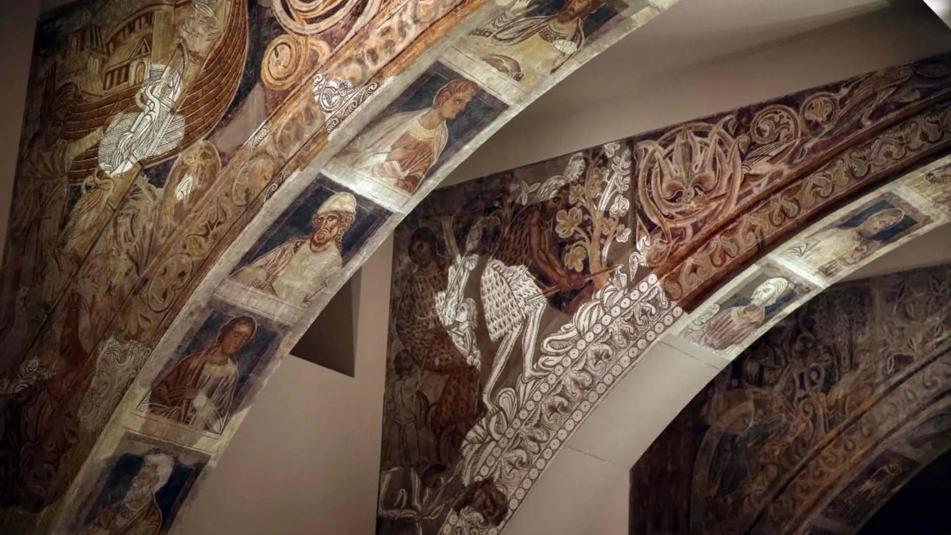 Las pinturas murales que se encuentran al Museo Nacional de Arte de Cataluña