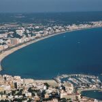 Panorámica de la bahía de Palma en la isla balear de Palma de Mallorca