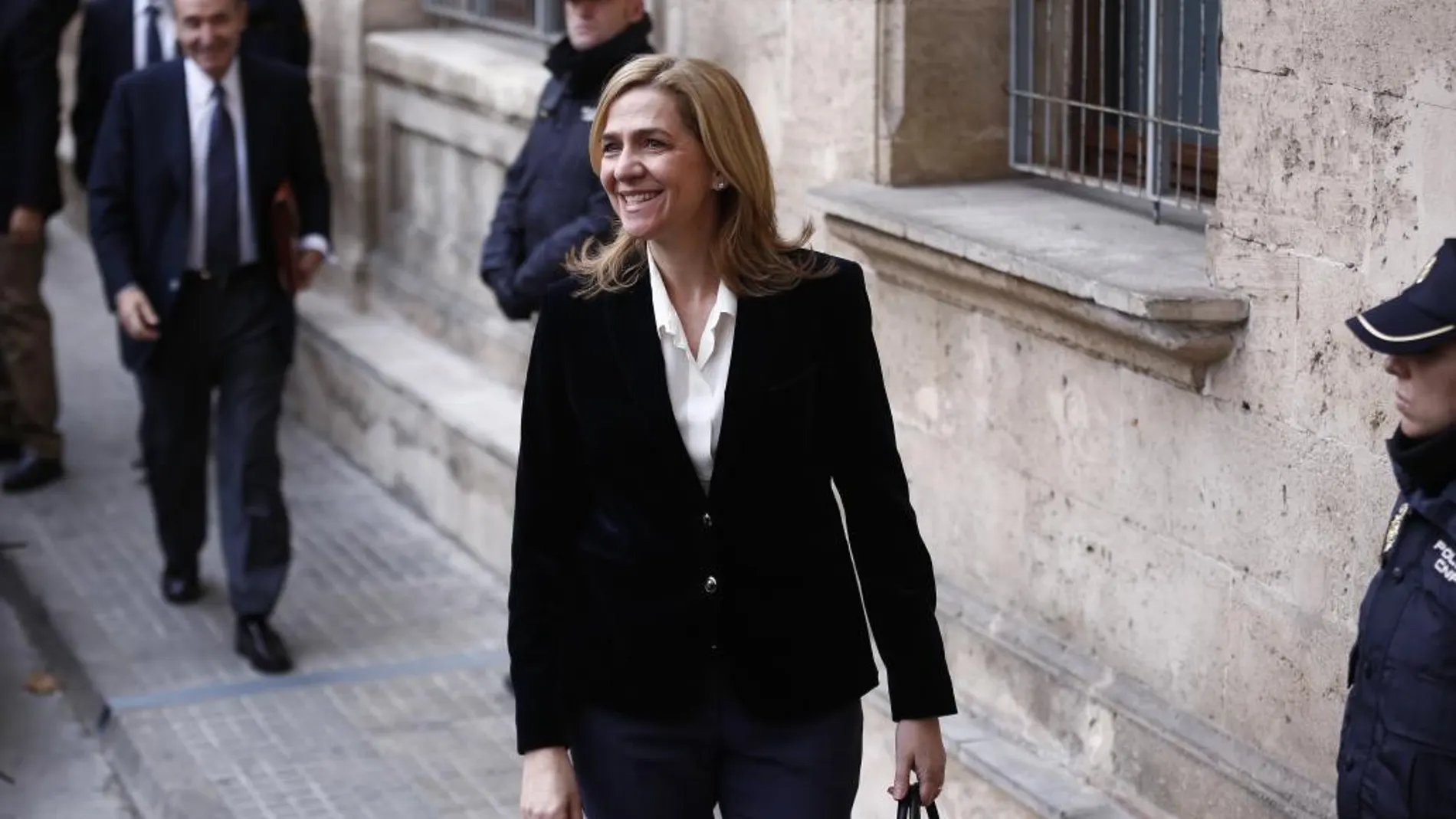Llegada de la Infanta Cristina a los Juzgados de Palma de Mallorca