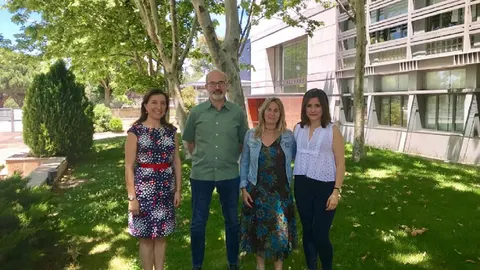 Paola Otero, Carlos Bocos, Maribel Panadero y Elena Fauste