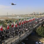 Miles de personas en la manifestación de apoyo al Gobierno de Irán