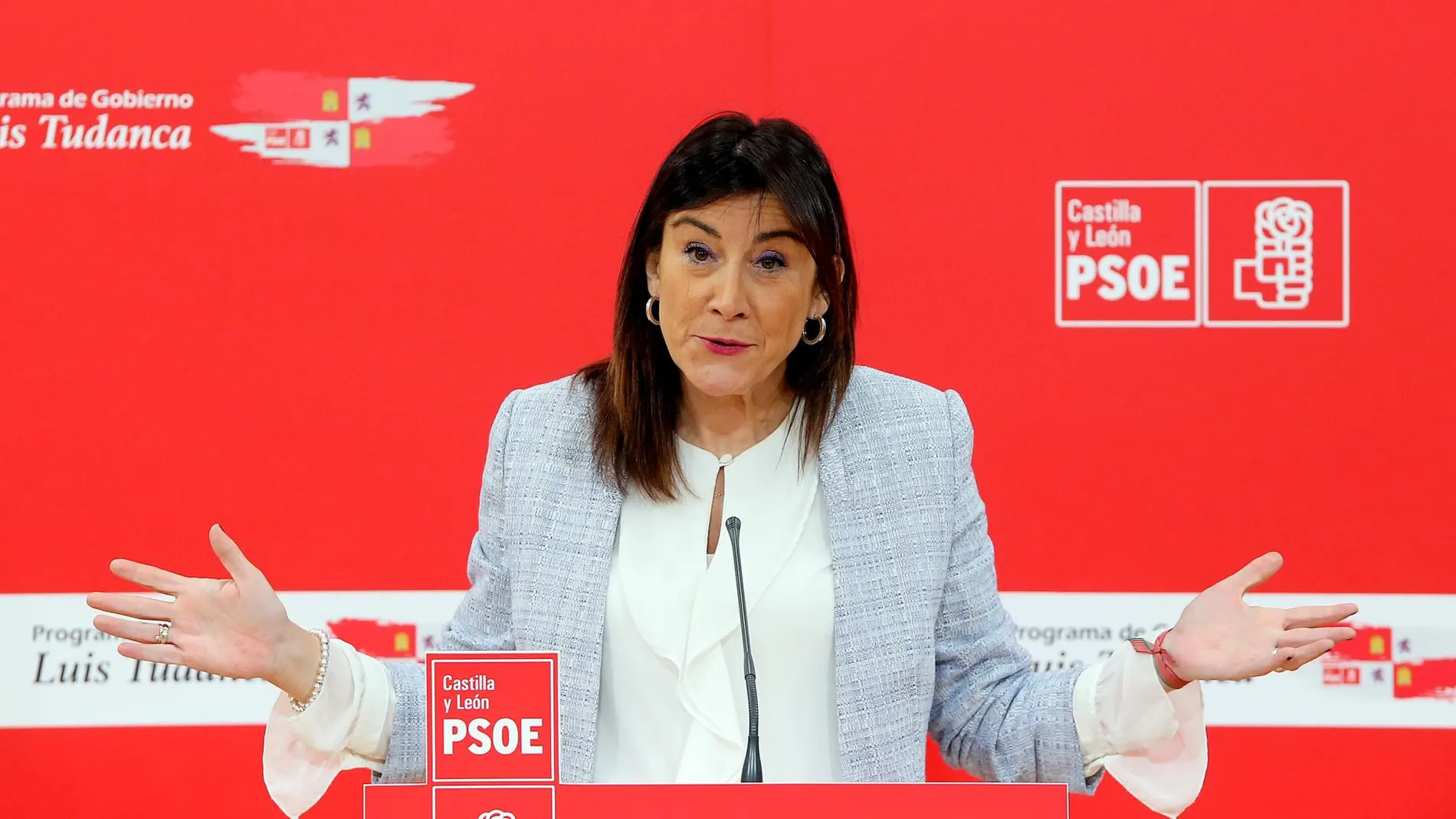 La secretaria de Organización del PSCyL, Ana Sánchez, anuncia la visita de Carcedo