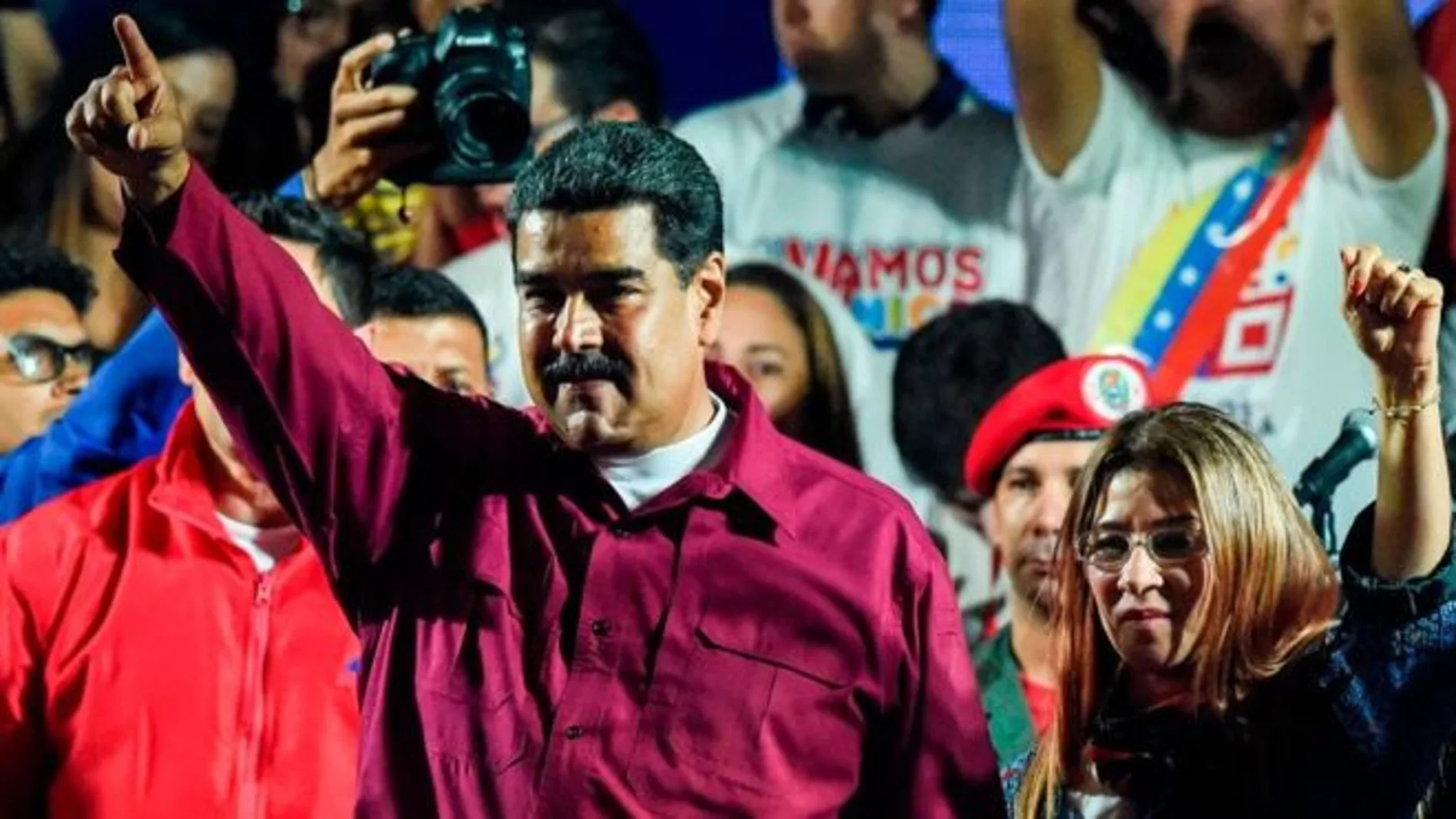 Maduro, ha sido reelegido este domingo presidente de Venezuela