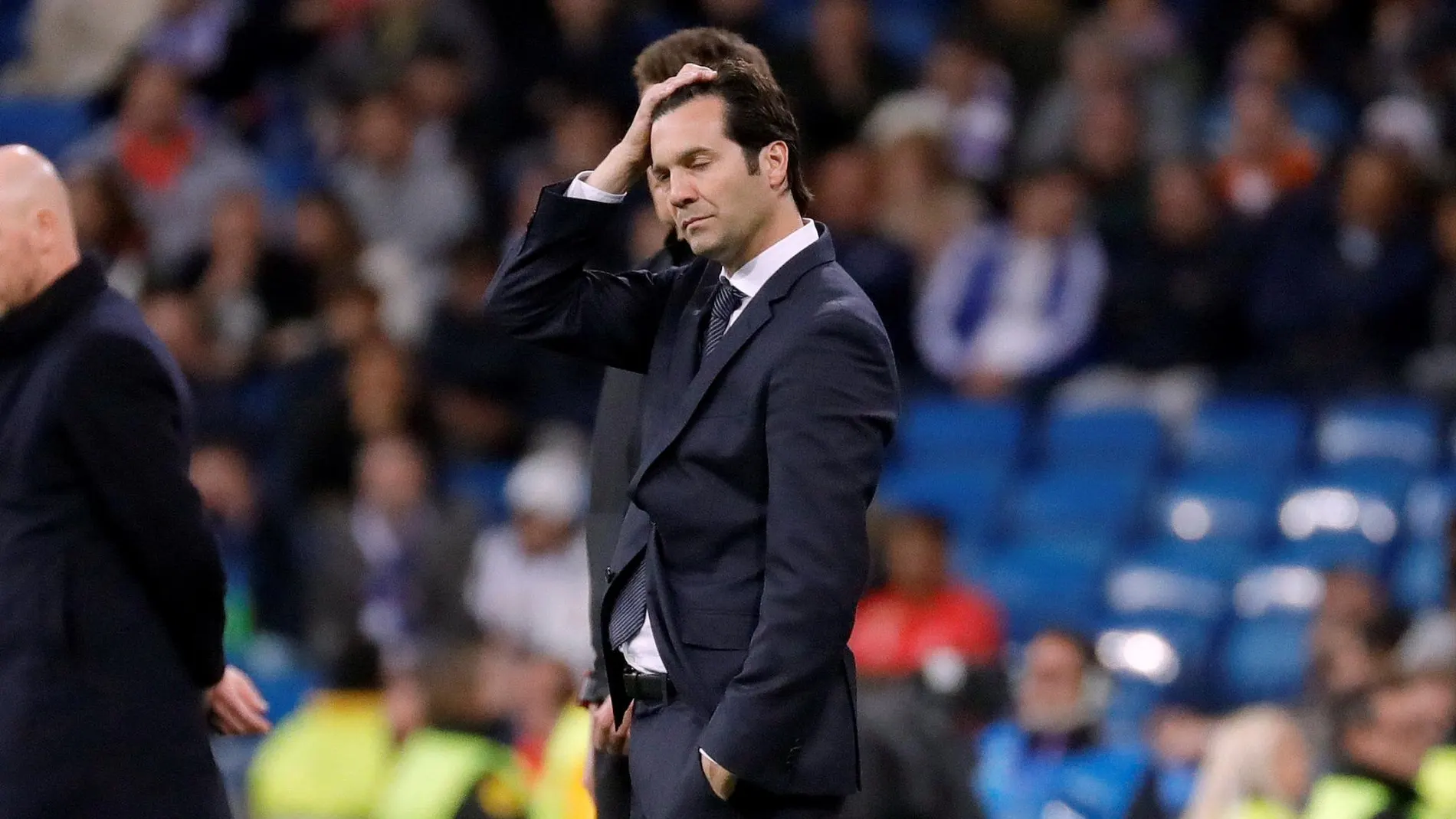 Santiago Solari, durante el partido contra el Ajax