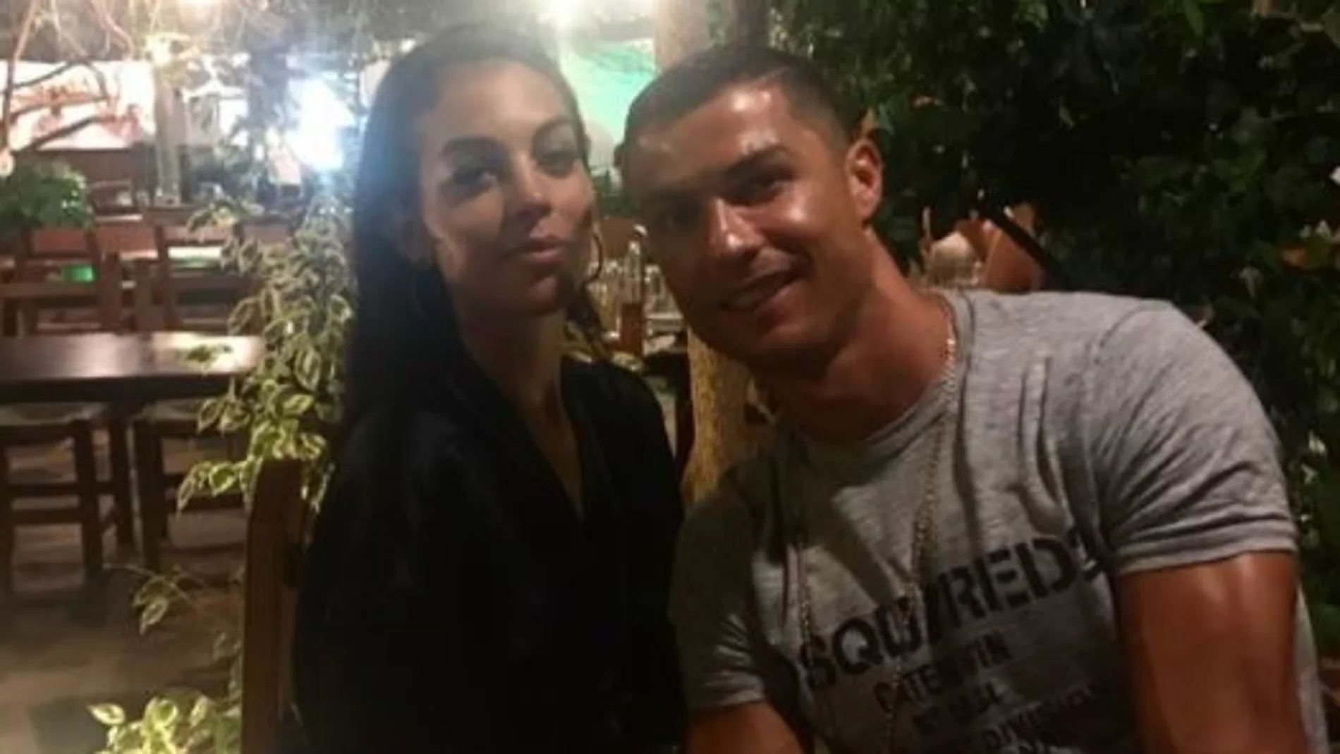 Georgina, junto a su novio, Cristiano Ronaldo.