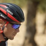 Nicolas Roche durante la octava etapa de La VueltaE