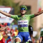 El italiano Matteo Trentín, se ha proclamado vencedor la decimotercera etapa de la Vuelta Ciclista a España, con meta Tomares.