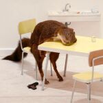 Maurizio Cattelan ironiza sobre la angustia en «Bidibidobidiboo», una de las obras de esta fundación