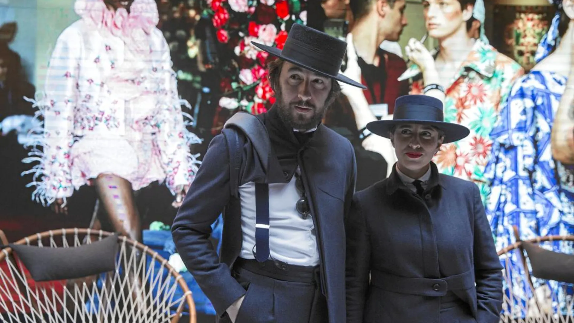 Paul García de Oteyza y Caterina Pañeda, de Oteyza, una de las firmas que participan por primera vez en la MBFW Madrid