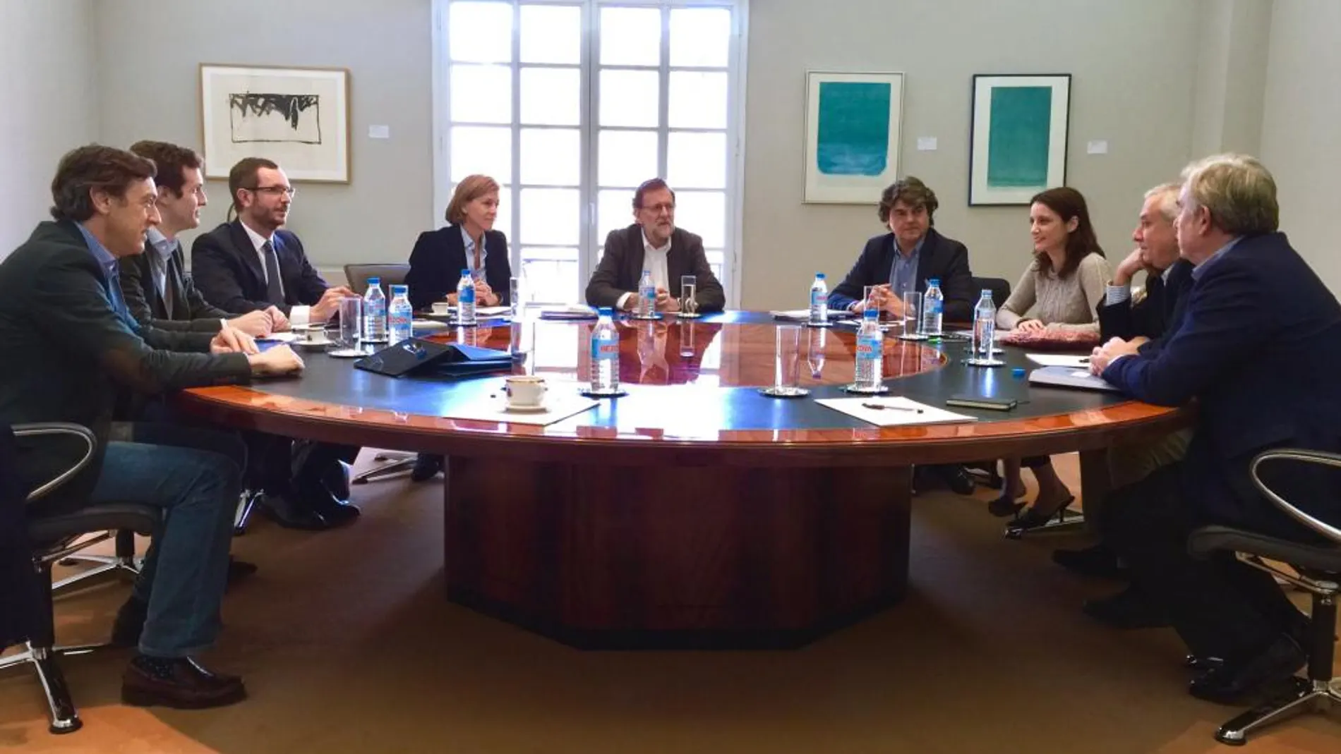 Imagen del Comité de Dirección del PP reunido hoy en Madrid.