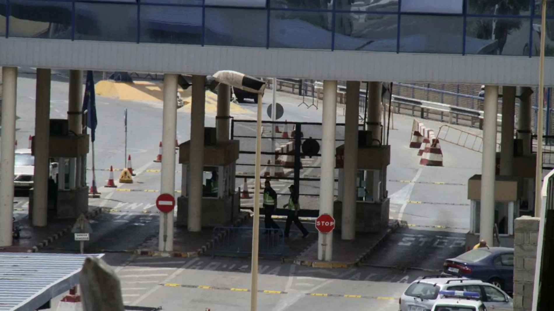 Imagen de la frontera de España con Marruecos en la ciudad de Melilla