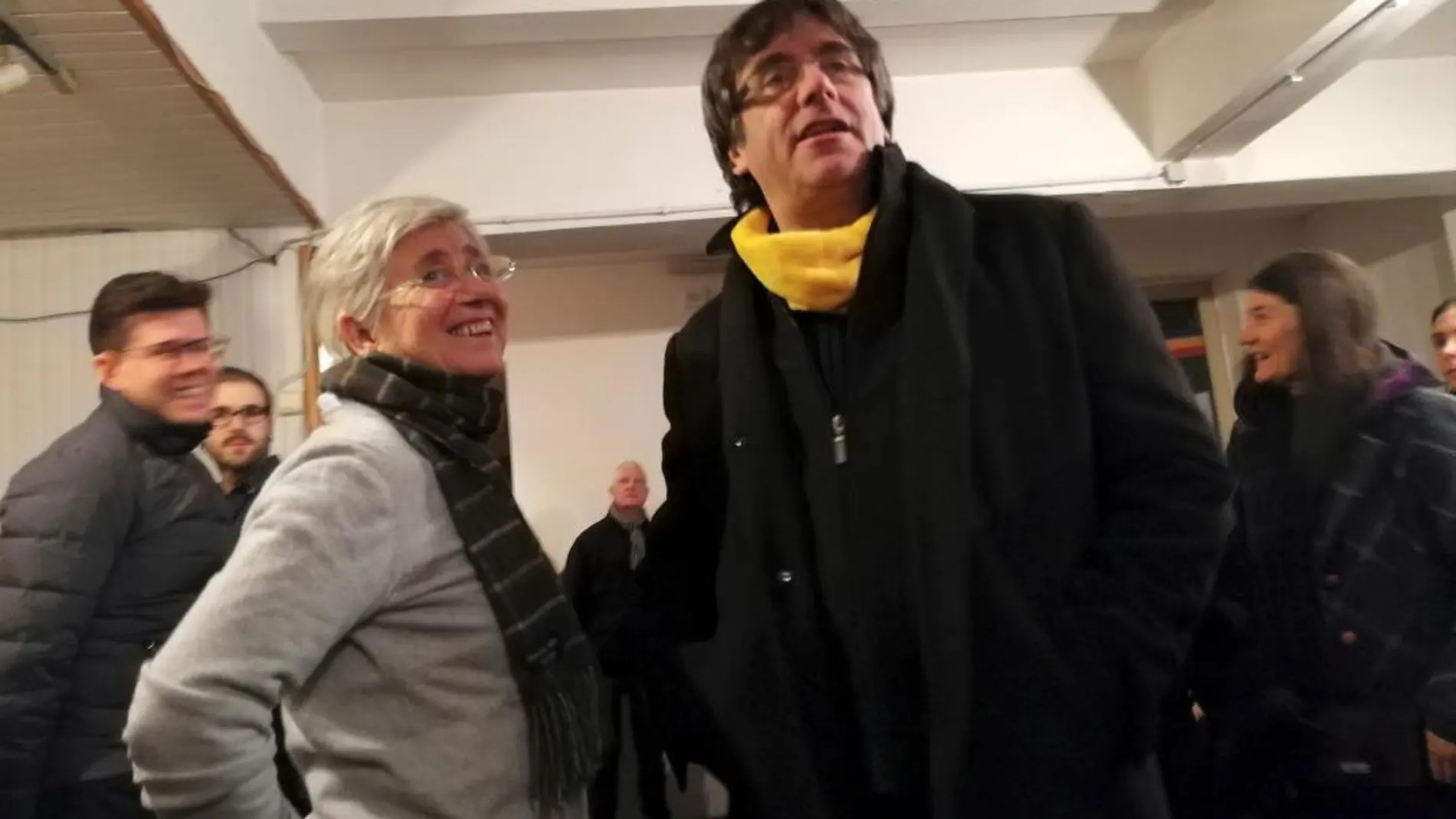 El expresidente catalán Carles Puigdemont y la exconsjera Clara Ponsati