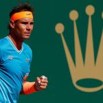 Nadal celebra uno de los puntos que ganó ante Pella