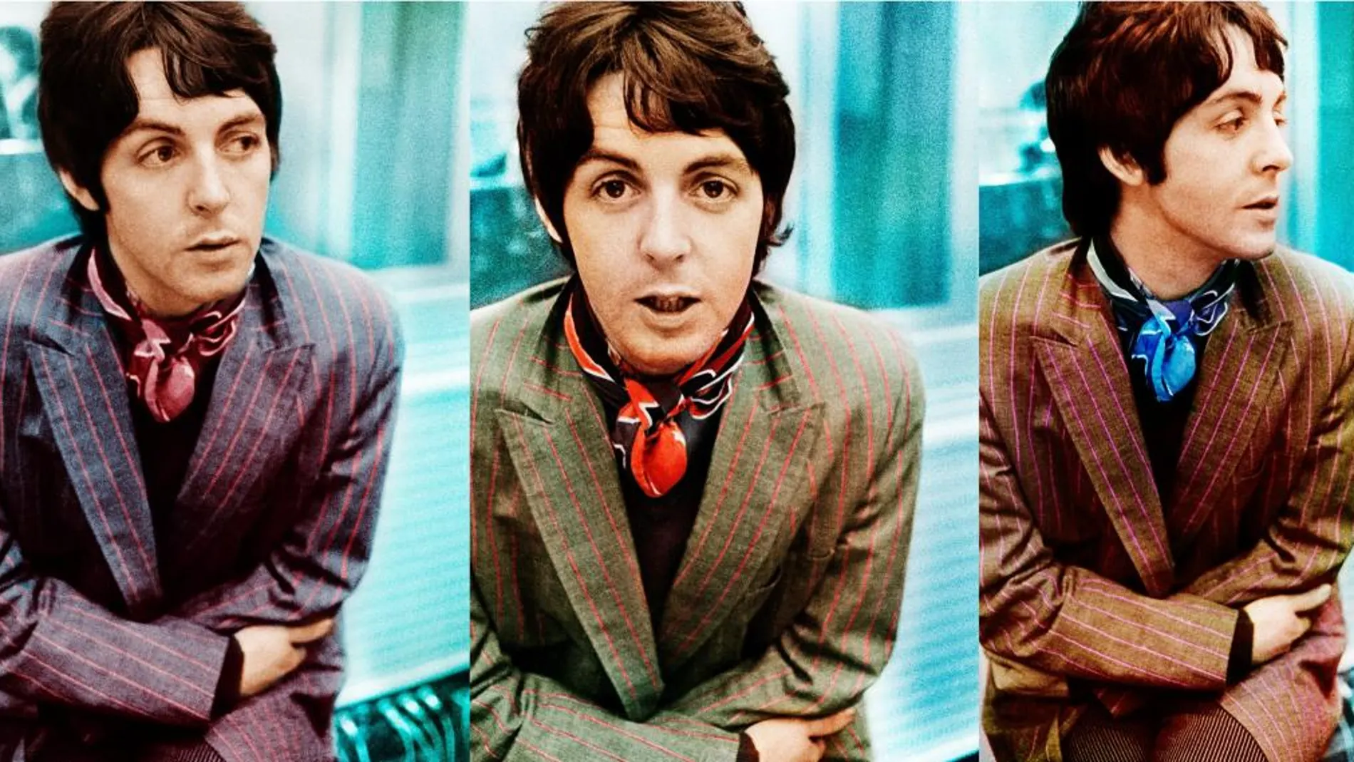 Tríptico de Paul McCartney, con fotografías de Gered Mankowitz
