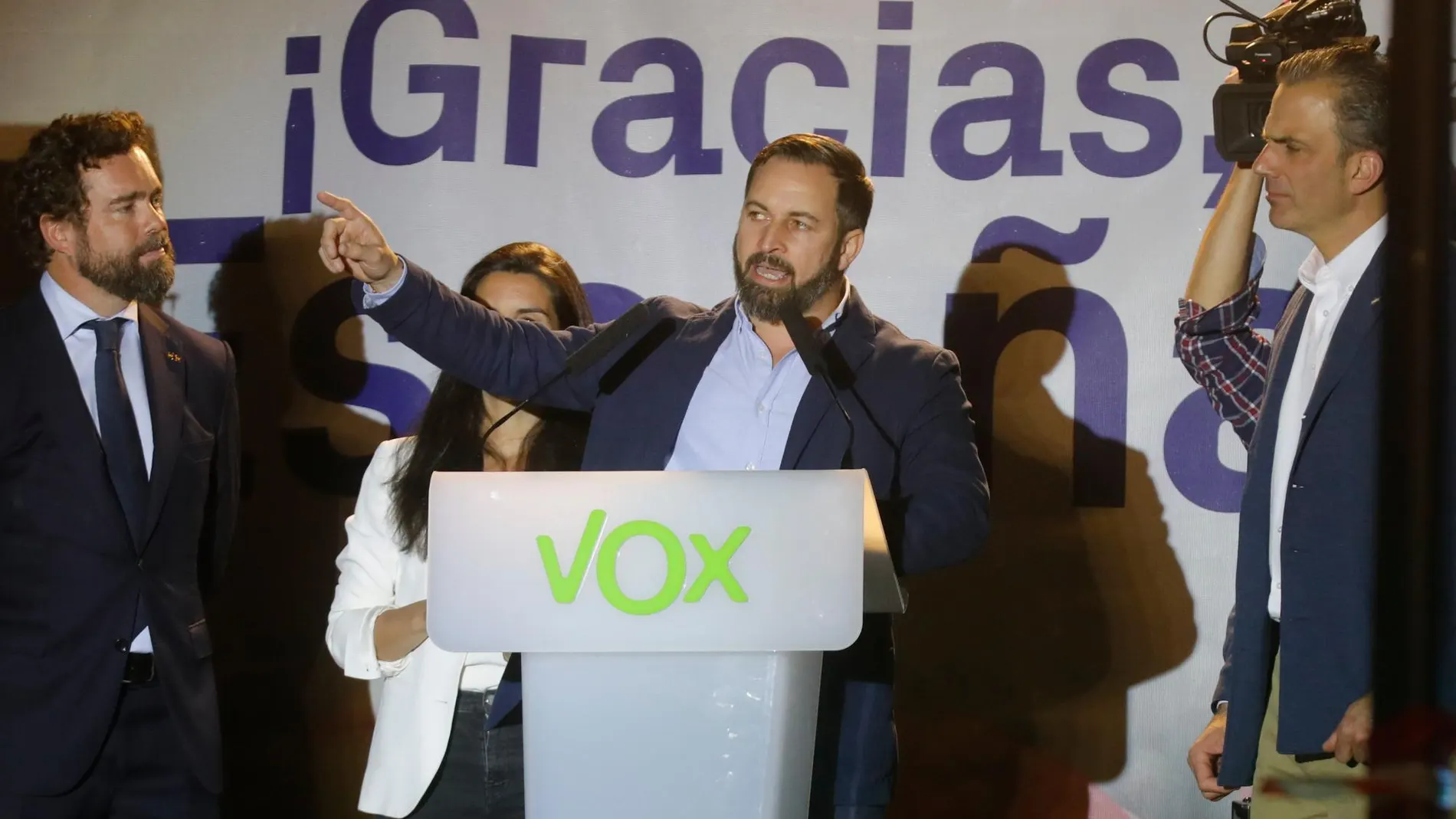 Abascal tras conocer los resultados de las elecciones generales / Foto: Jesús G. Feria