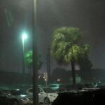 Primeras imágenes de las lluvias provocadas por el huracán en Melbourne, Florida