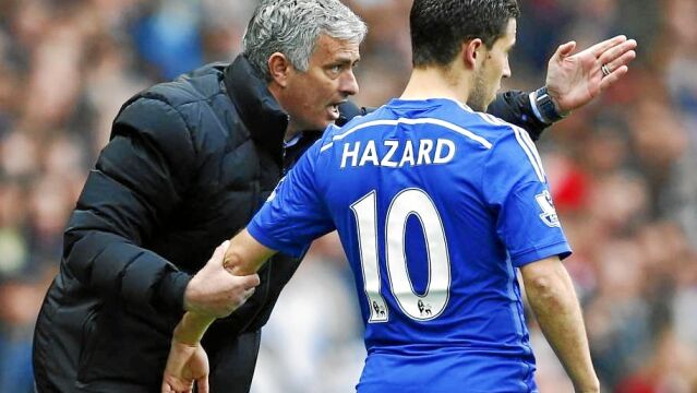 Mourinho dirigió a Hazard en su segunda etapa en el Chelsea / Reuters