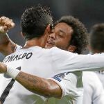 Cristiano agradece al brasileño la «asistencia» en el primer tanto del Madrid ante el Copenhague