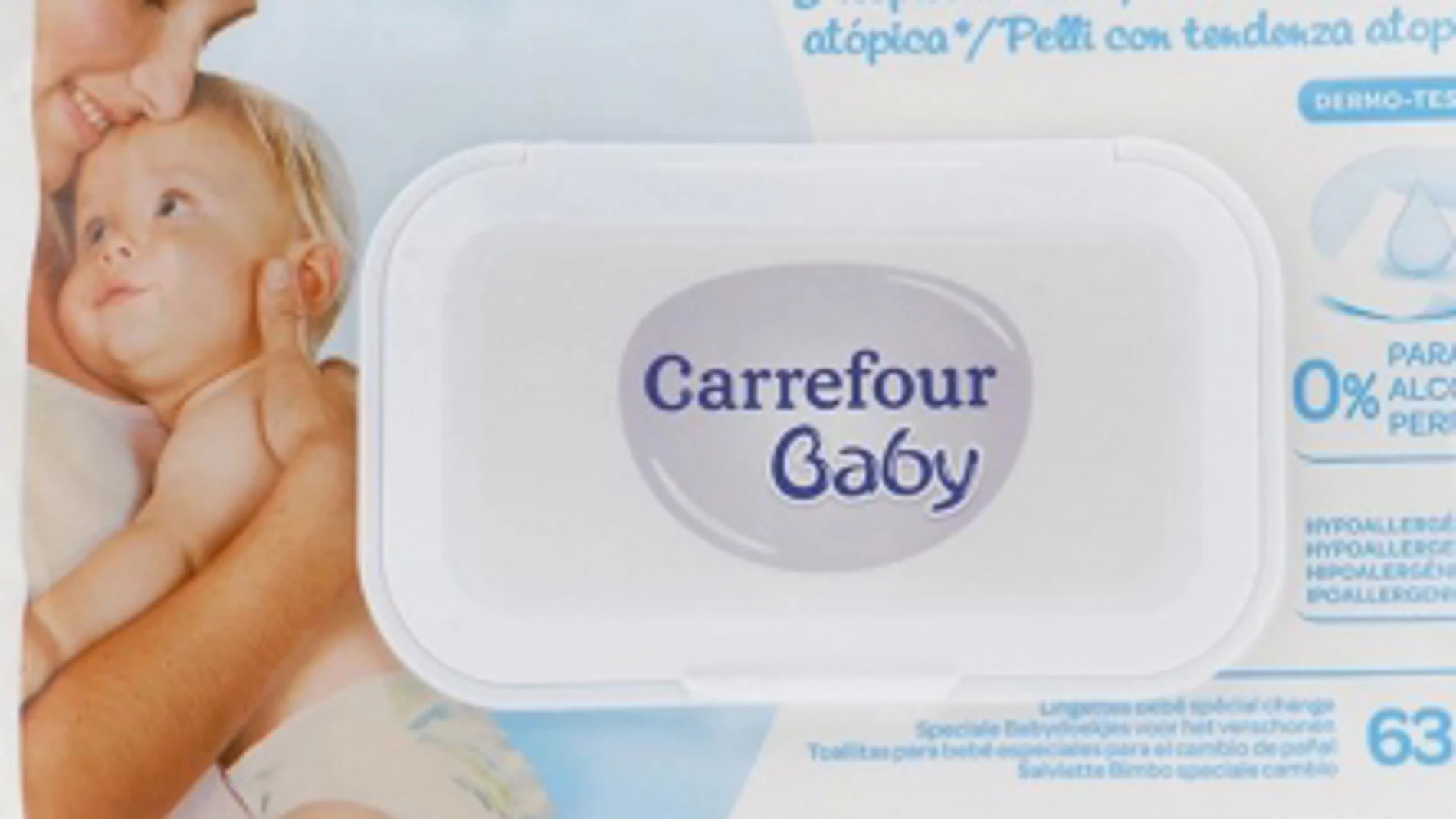Carrefour retira varios lotes de toallitas para bebés por una bacteria