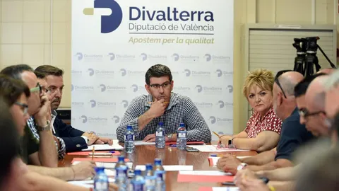El ex presidente de la Diputación, Jorge Rodríguez, en una imagen de archivo, durante un Consejo de Divalterra