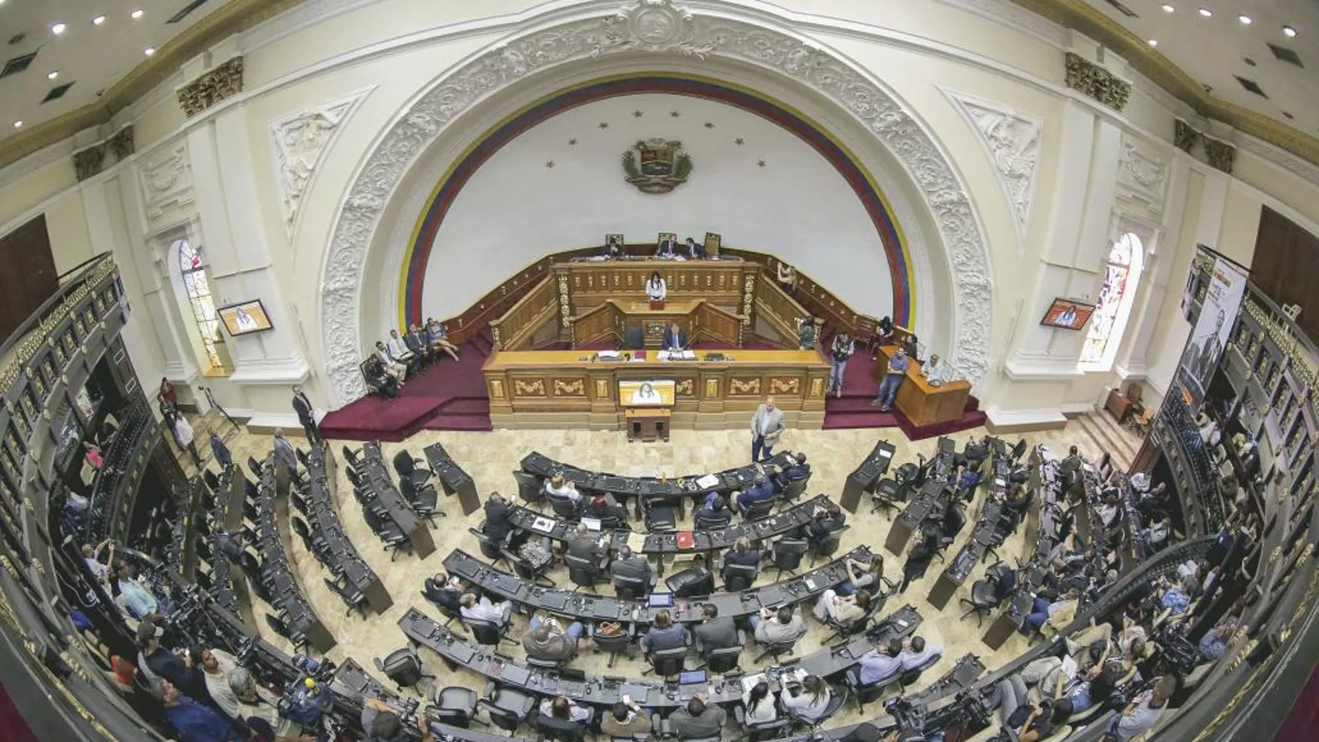 La Asamblea Nacional venezolana, dominada por los partidos de la oposición, en la sesión celebrada el pasado martes