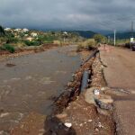Daños sufridos en una carretera de Estepona / Foto: Efe