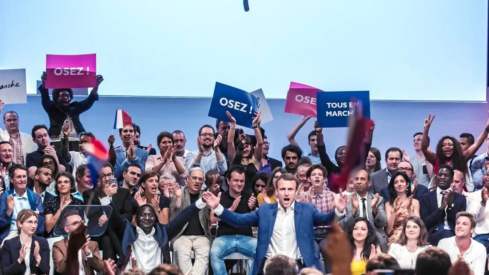 El ministro de Economía francés, Emmanuel Macron, durante un evento en París