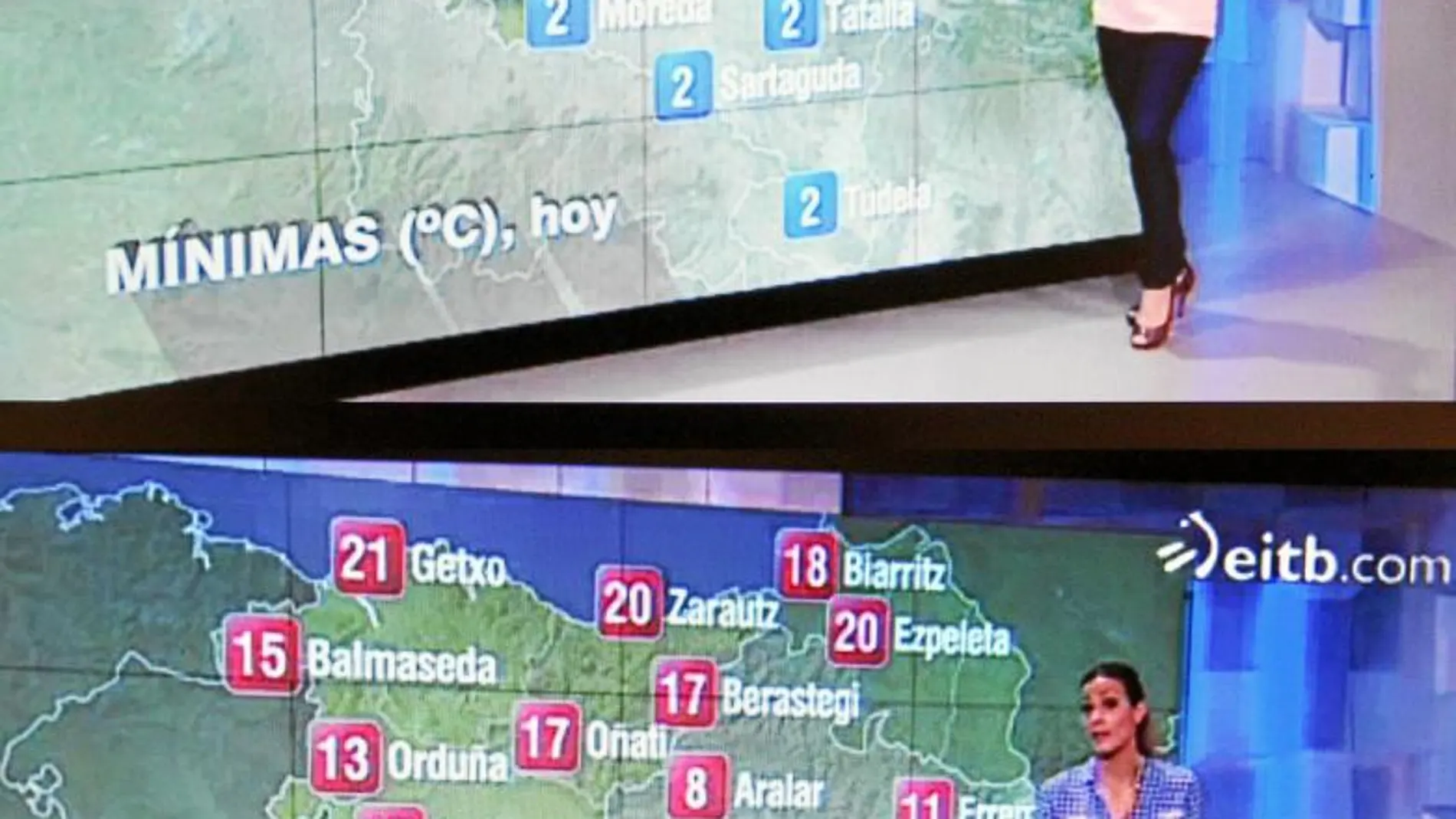 ETB ha cambiado el mapa del tiempo para ampliar de nuevo las fronteras vascas