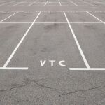 Aparcamiento de Barcelona destinado a vehículos VTC