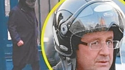 Hollande tras visitar a su amante