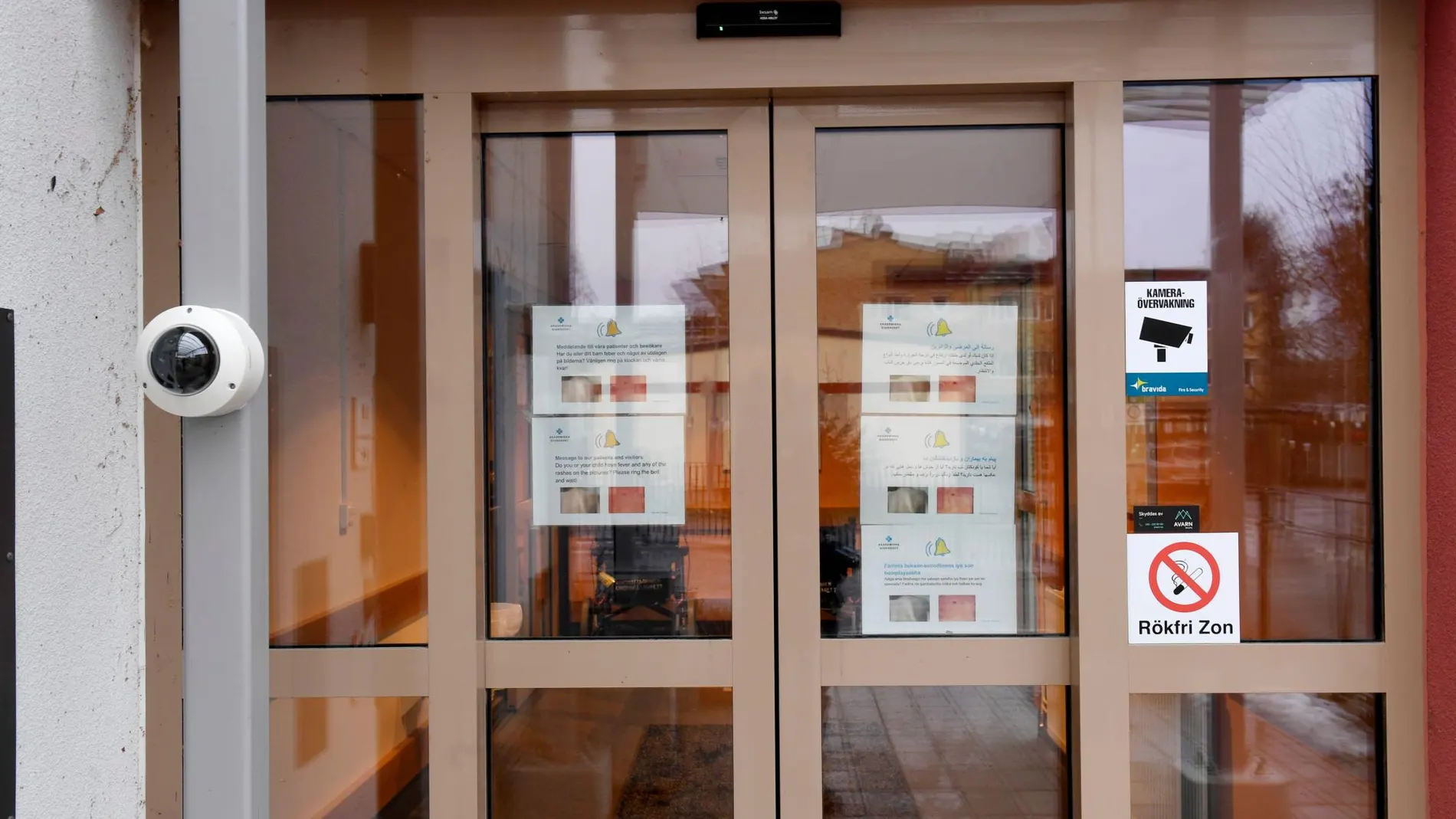 Vista del hospital de Enkoping, Suecia, donde se está investigando un posible caso de ébola
