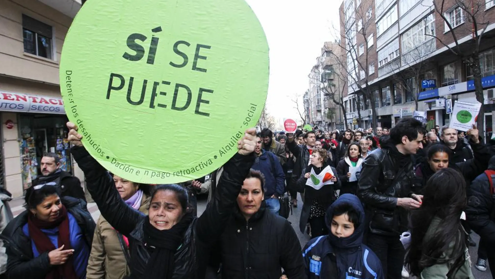 Verstrynge, en la protesta frente al domicilio de Sáenz de Santamaría