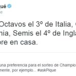 El tuit de Piqué