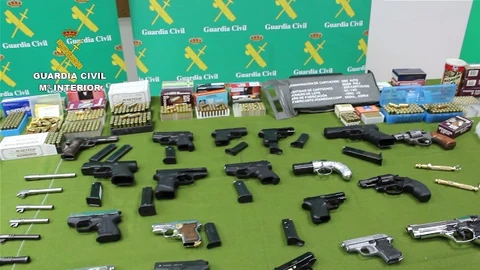 Imagen de las armas incautadas
