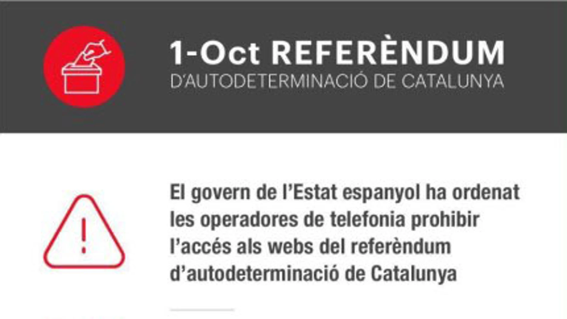 Puigdemont vuelve a publicar cómo acceder a las webs prohibidas