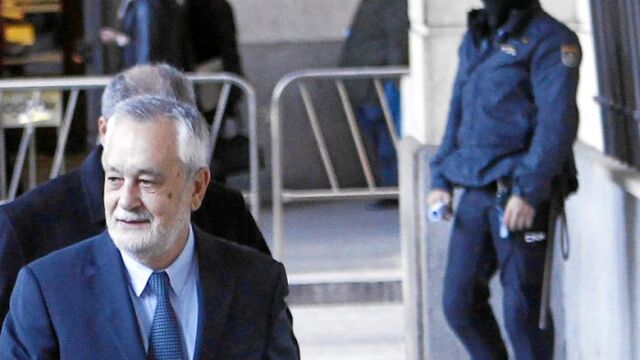 Griñán, a su llegada esta semana a la Audiencia de Sevilla