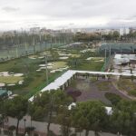 Vista del campo de golf y del Parque de Santander