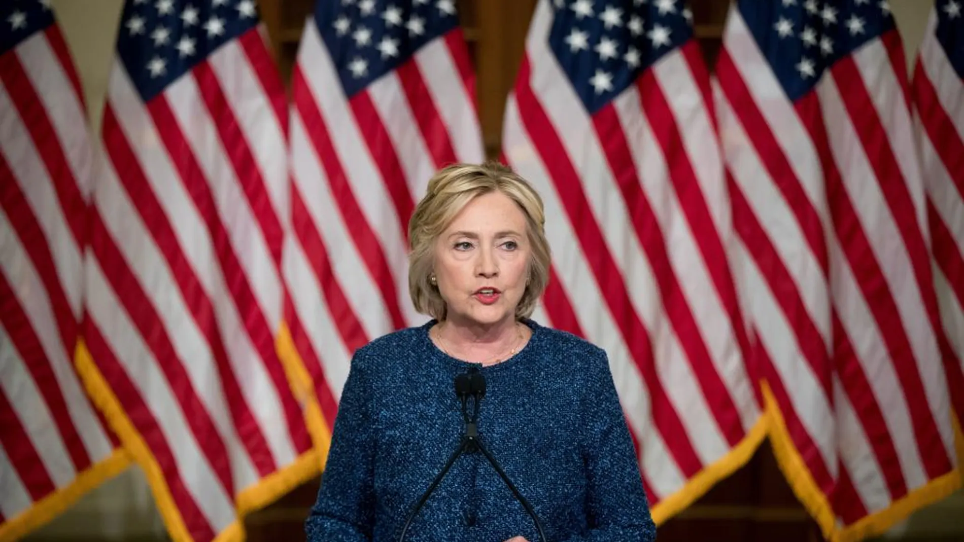 La candidata presidencial del Partido Demócrata, Hillary Clinton