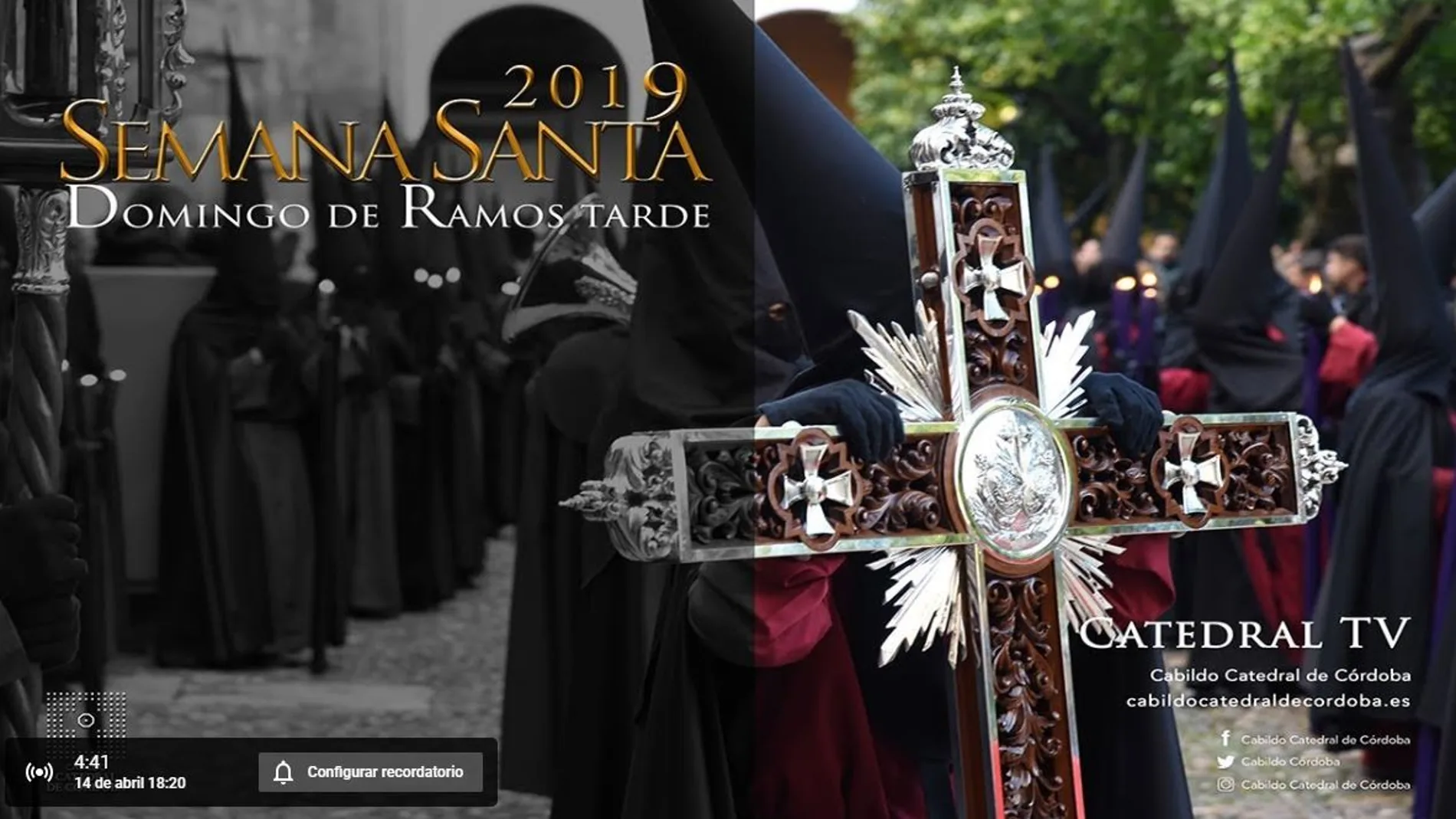 En directo en LA RAZÓN, la misa de Domingo de Ramos desde la Catedral de Córdoba