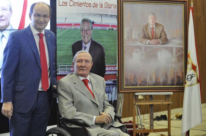 Roberto Alés junto al actual presidente del club de Nervión / Foto: Sevilla FC