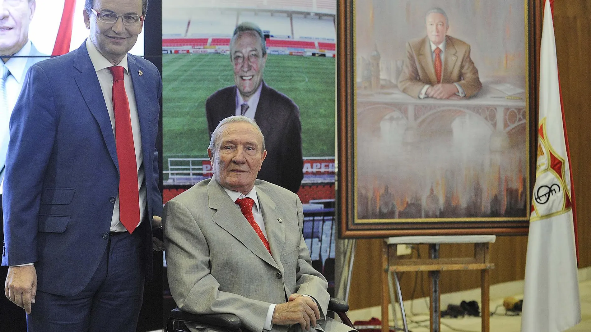 Roberto Alés junto al actual presidente del club de Nervión / Foto: Sevilla FC