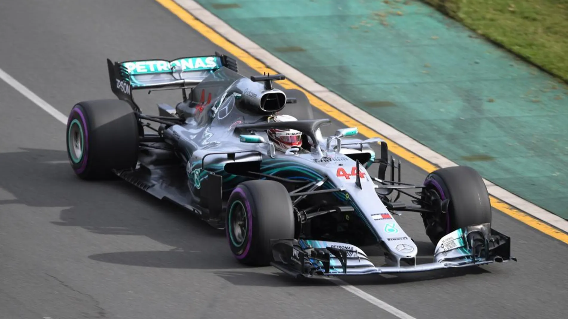 El británico Lewis Hamilton durante la clasificación