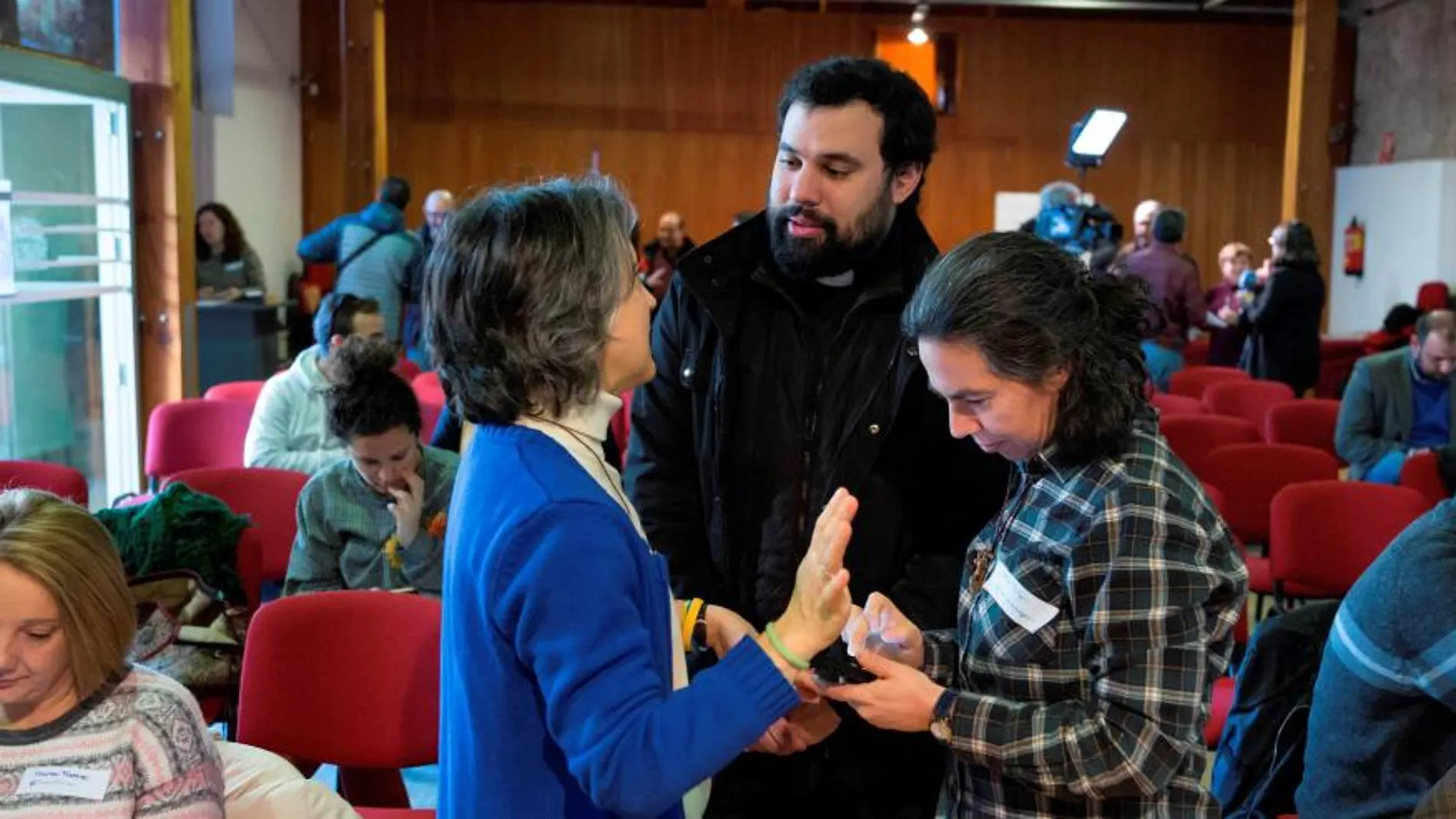 Un instante del encuentro