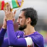 Davide Astori, fallecido de muerte súbita, durante un partido con la Fiorentina
